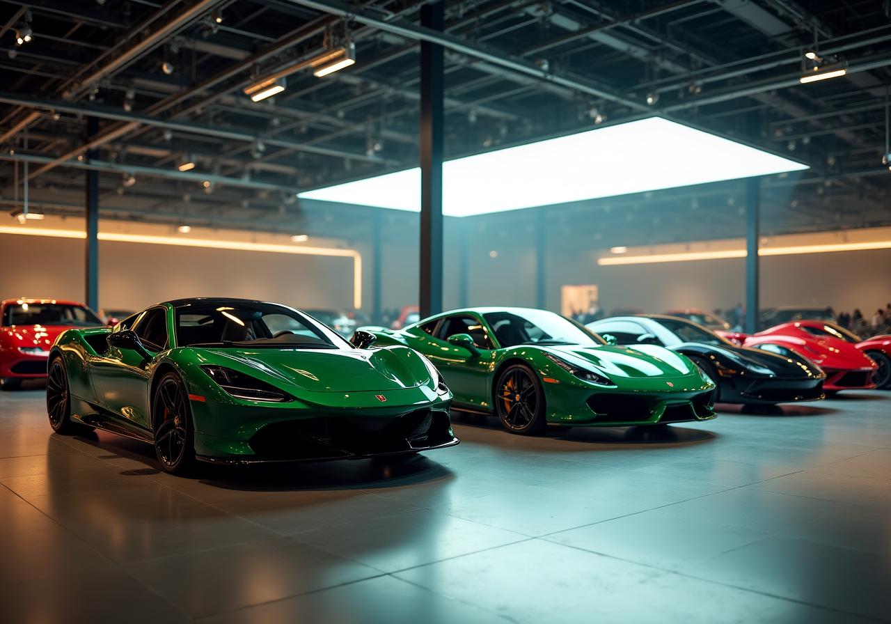 プレミアム車両の展示